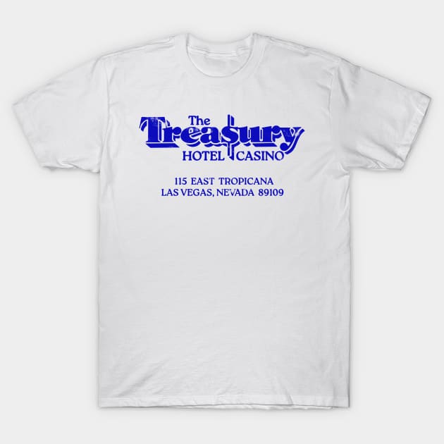 The Treasury Hotel Casino Las Vegas T-Shirt by StudioPM71